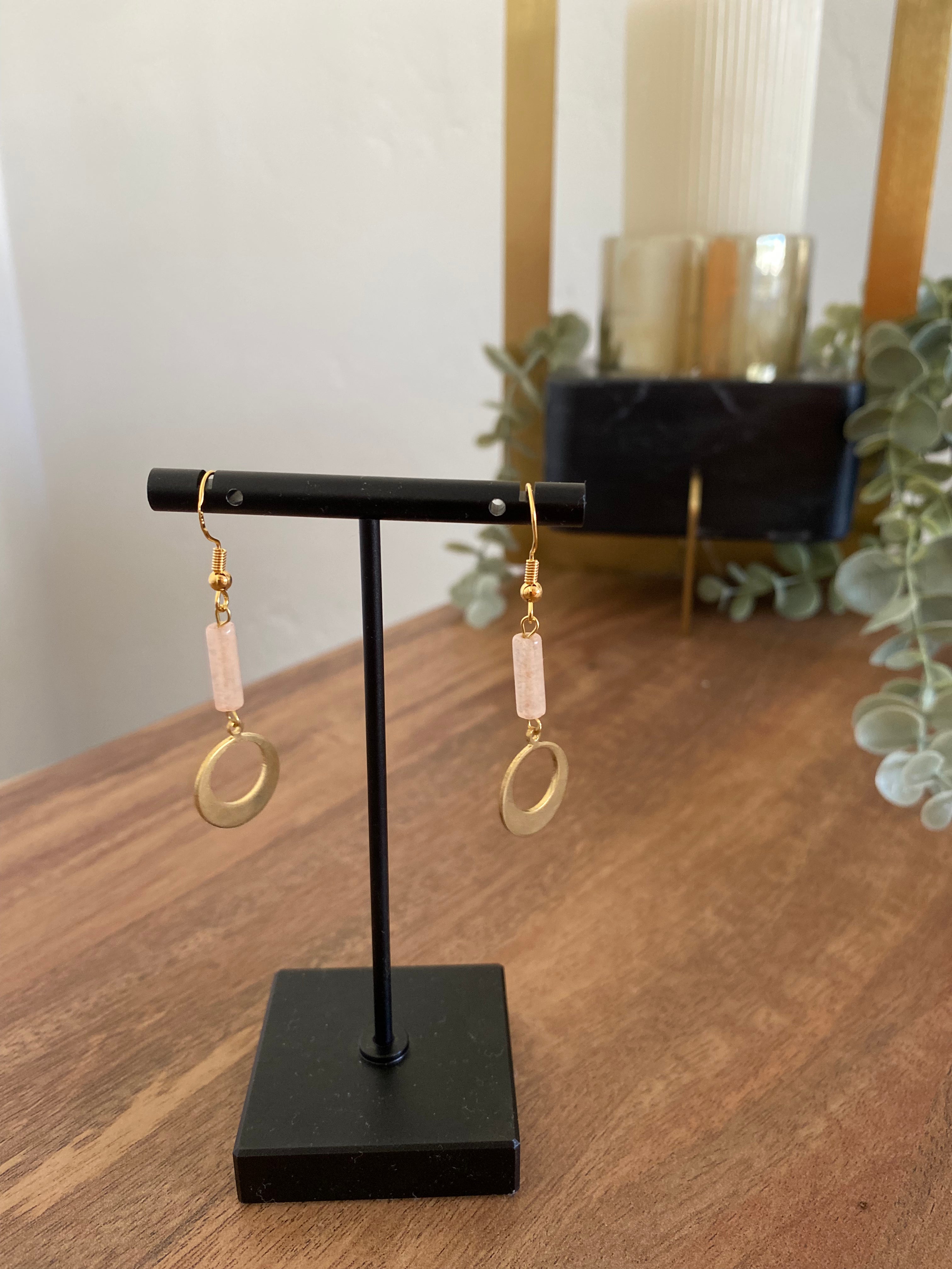 Rose Quartz Mimi Earrings